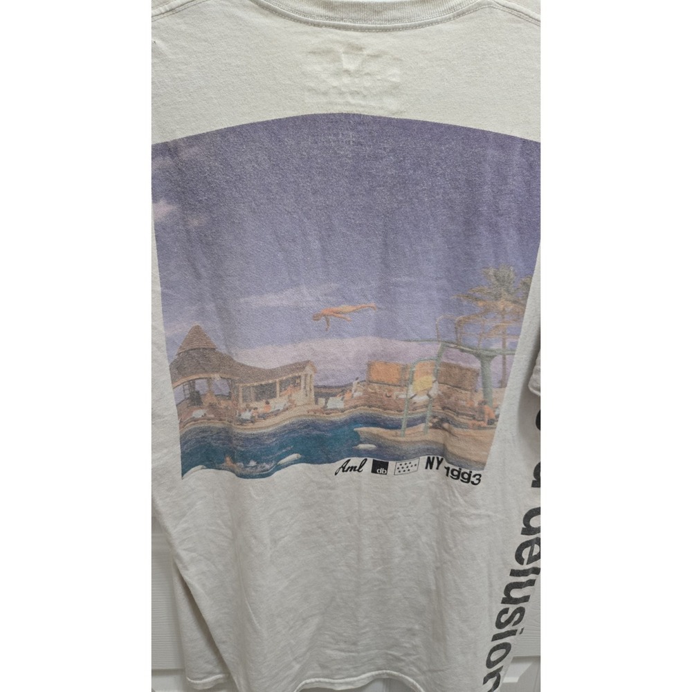 Vintage 1993 G-D Delusions NY Graphic T-Shirt Sci Fi Underground Art Unisex‎ L